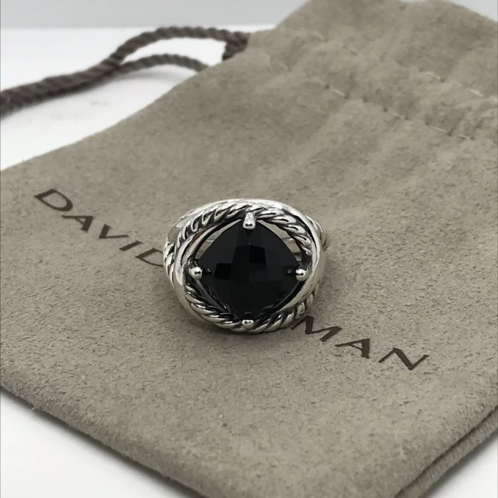David Yurman Infinity 11mm Black Onyx Ring